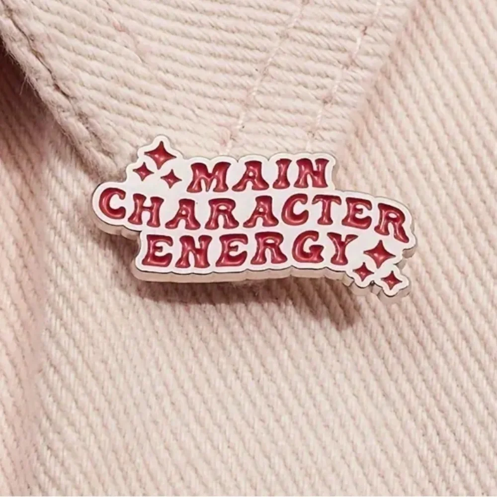 3/$25 “Main Character Energy” Book Lover, Avid Reader Unisex Pin Badge Brooch